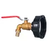 Accesorios conectores de válvula para tanque IBC Amazon transfronterizos, adaptador de tanque S60*6 a boquilla de agua de latón de 3/4 de pulgada