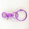 Anillos de Clip de Perro Coloridos, Accesorios de Llavero con Cierre de Langosta de Aleación de Zinc Pintada, Colgantes con Clip de Resorte Multicolor en Stock
