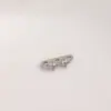 Espaciador de Cierre de Tres Filas con Zirconia Chapado en Oro de 14 Quilates que Conserva el Color Pulsera de Cristal y Perla Hecha a Mano para Bricolaje Accesorios de Joyería de Múltiples Hileras de Perlas