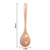 Cuchara de Nanmu Estilo Japonés Transfronteriza, Boca Grande para Arroz Seco, Cuchara de Madera con Mango Largo, Cuchara para Comer y Transmitir en Vivo Popular en Internet, Cuchara para Bibimbap, Cuchara para Ramen, Postre