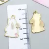 Pendente de Coelho Branco Pingando Óleo Branco Cenoura Pingente de Liga Chaveiro DIY Pulseira Colar Acessórios de Joias