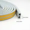 Fornecer 9 * 6D tiras de vedação autoadesivas para portas e janelas à prova de poeira, isolamento acústico e anti-colisão, espuma EPDM, tira de borracha para porta de madeira e aço plástico