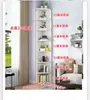 Gabinete de Esquina Personalizado, Gabinete de Almacenamiento Blanco de Madera Maciza, Combinación de Gabinetes Multicapa para Esquina de Dormitorio, Exhibición de Esquina al Lado de la Cama Sofá