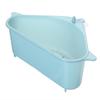 Cesta de almacenamiento triangular de plástico para desagüe de fregadero de cocina, cesta para verduras y frutas con ventosa.