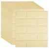 35*38.5cm Tamaño Pequeño 3D Estéreo Calcomanías de Pared Anticolisión Autoadhesivas Espuma Zócalo de Pared Fondo de Pared Papel Tapiz Patrón Ladrillo Imitación