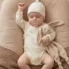 Mameleco para Bebé Recién Nacido Primavera y Otoño Doble Capa Protector de Vientre Pieza Única Ropa de Dormir Body de Triángulo para Bebé Recién Nacido Ropa Interior de Capa Base