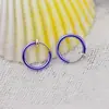 Venta caliente pendientes pequeños multicolor pinza de oreja de resorte pinza de cartílago de oreja pendientes pequeños de temperamento lindos aro para labio aro para nariz accesorios de joyería