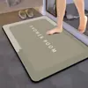 Alfombrilla de baño suave de tierra de diatomeas absorbente, alfombrilla antideslizante de secado rápido para puerta de baño, alfombrilla para pies, alfombrilla de puerta de baño, alfombrilla de puerta para el hogar