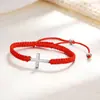 Pulsera Popular Transfronteriza Tk Amazon, Cruz de Oración Tejida a Mano con Diamantes, Pulsera Ajustable, Al Por Mayor en Stock
