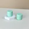 Fabricante de Materiales de Empaque para Cuidado de la Piel Shantou Plástico Verde Mate Materiales de Empaque Rectos Botella Cosmética Botella de Muestra para Crema de Ojos Crema Facial 15g