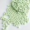 Cuentas Acrílicas Hechas a Mano 6mm-16mm Agujero Recto Color Sólido Bolas Redondas Accesorios Coloridos para DIY