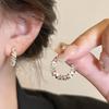Pendientes de perla de fuegos artificiales pequeños exquisitos de alta calidad para mujer diseño de nicho pendientes de lujo ligero de alto nivel
