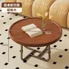 Mesa de centro minimalista de lujo ligero, mesa de centro pequeña creativa estilo japonés, mesa auxiliar pequeña nórdica para sofá de apartamento pequeño, mesa de té para balcón