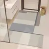 Alfombrilla Sencilla para Suelo de Baño Alfombrilla de Suelo de Barro Diatomeas Absorbente Secado Rápido Antideslizante Resistente a la Suciedad Resistente al Desgaste Fácil de Cuidar Alfombrilla de Suelo para Cabello