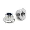 Brida de Acero Inoxidable 304 Tuerca Autoblocante de Nailon Tuerca Autoblocante Niple Antiaflojamiento y Antiextracción M4M5M6M8M10M12