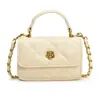 Nova Mini Bolsa Camélia com Padrão de Diamante 2026 para Mulheres, Bolsa Transversal com Corrente de Luxo Leve, Bolsa Quadrada Pequena Versátil, Tendência