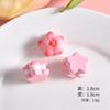Serie de macarrones con forma de flor de cerezo, comida dulce y juego, hechos a mano, carcasa de teléfono móvil, pegatina para refrigerador, cuerda para el cabello, accesorios para el cabello, parche al por mayor