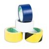 Productos de fábrica Cinta de advertencia de PVC negro amarillo taller libre de polvo cinta adhesiva cebra rotulación cinta para piso