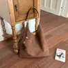 Bolsa de mano transfronteriza para mujer, bolsa de gran capacidad para el trabajo, bolso de hombro versátil y sencillo para otoño e invierno, bolsa de compras