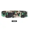 Cinturón de Lona Camuflado Militar para Entrenamiento de Estudiantes, Herramienta para Ajustar Pantalones Elásticos con Hebilla Automática Ajustable