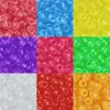 Cuentas de Barril 6*9mm Cuentas Pony Transparentes Agujero Grande Trenzado de Rastas Materiales Hechos a Mano Cuentas para Hilo Cuentas Sueltas Accesorios para Joyería DIY