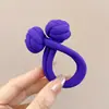Botão de Nó Chinês Prendedor de Cabelo para Mulheres Alta Elasticidade Estilo Dopamina Elástico de Cabelo Headwear para Rabo de Cavalo Alto