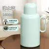 Un par de teteras rojas aisladas para bodas, con recipientes interiores de vidrio de borosilicato alto, perfectas como regalos de boda o para mantener el agua caliente en casa; gran capacidad, adecuado para uso doméstico
