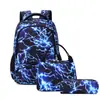Bolsos Escolares para Niños Bolsa Escolar de Comercio Exterior Transfronterizo Juego de Tres Piezas Mochila Casual para Estudiantes de Primaria Niños