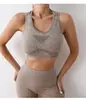 Comércio Exterior Transfronteiriço Cintura Alta Esportivo À Prova de Choque Yoga Fitness Bumbum de Pêssego Alta Elasticidade Respirável Absorvente de Suor Conjunto de Shorts