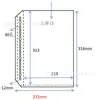 Bolsa para Documentos A4 de Grosor Medio, 30 Agujeros, Alta Definición, Carpeta Impermeable con Páginas Interiores, Protector Transparente de Múltiples Agujeros para Boletos y Fotos