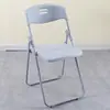 Silla Plegable de Plástico, Silla para Uso Doméstico con Respaldo, Silla Popular para Fotos, Silla de Comedor para Dormitorio, Silla Plegable para Oficina de Conferencias, Taburete Plegable para Exteriores