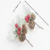 Promoção Quente da Amazon Nova Série Floco de Neve Sino Macio Macarrão Solto Contas Feijão Vermelho Flor Songhua Buquê Acessórios de Decoração de Natal