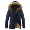 Ropa de Invierno Transfronteriza AliExpress 2026: Abrigo de Algodón de Longitud Media para Hombre, Forro Polar, Engrosado, Tallas Grandes, Chaqueta de Algodón Cálida para Personas de Mediana Edad y Mayores