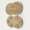 Esponja de Silicone Popular Dupla Face com Ventosa para Limpeza, Esponja Limpadora de Pincéis de Maquiagem, Ferramenta de Beleza