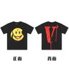 En stock Vlone High Street Big V Mariposa Letra Calavera Esqueleto Limitado Big V Colección Casual Camiseta de Manga Corta para Hombres y Mujeres