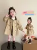 Gabardina para Niña Estilo Primavera y Otoño 2026 Nuevo Estilo Infantil Elegante de Longitud Media Ropa de Otoño Bebé Niña Estilo Británico Top