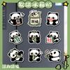 Panda Periférico Acrílico Pegatinas de Refrigerador Distintivo Creativo Interesante Nuevo Transparente Lindo Parche Magnético Ins
