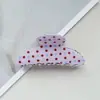 Novo Prendedor de Garra Listrado Colorido Fashionable High-End Presilha Yuanbao para Cabelo Grampo de Tubarão para Coque na Parte de Trás da Cabeça Acessórios de Cabelo para Mulheres