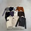 Estilo follow-up coreano! Qualidade Thirteen Line Outono/Inverno 2026 Suéter de Tricô Minimalista Retrô Camada Base Feminino