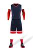 Uniforme de equipo de entrenamiento de competición al por mayor rápido, chaleco deportivo holgado de secado rápido, camiseta de estudiante, uniforme de baloncesto, traje estampado para hombre