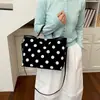 Bolso cruzado casual de nicho estilo coreano para mujer 2026, suave bolso de lunares para ir de compras, al trabajo y al trayecto
