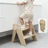 Mesa y Silla de Madera Maciza Transfronteriza Montessori para Destete Muebles Infantiles Taburete Escalón para Niños Pequeños Taburete Infantil Torre de Aprendizaje