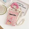 Novo design de nicho bonito dos desenhos animados Mini malha saco do telefone móvel All-match pequeno portátil Commuter Crossbody pequeno saco quadrado