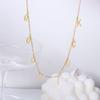 Collar de cadena cruzada geométrica fría estilo ins europeo y americano, nuevo popular para mujeres coreanas, con letra inglesa, joyería P642