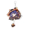 Genshin Impact Juego Anime Llavero Acrílico Raiden Shogun Zhongli Ganyu Klee Scaramouche Merchandising Anime Dibujos Animados