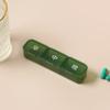 Organizador de Pastillas Portátil Transfronterizo de 3 Compartimentos, Caja de Almacenamiento para Cápsulas, Pastillero de Viaje, Caja Dispensadora de Medicamentos