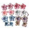 Estilo Nacional Retro Bordado Floral Flor de Cinco Pétalos DIY Cosido a Mano Flor Degradada Accesorio para el Cabello Parche para Ropa Material de Parche