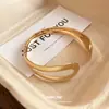 Pulseira Aberta Metal Gota d'Água Europeia e Americana, Retrô, Simples, Fashion, Versátil para o Dia a Dia, Luxo Leve, Toque de Alto Padrão, Joia Feminina