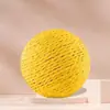 1 Pieza 6cm Bola Interactiva de Sisal para Rascar Gatos Juguete para Gatitos Limpieza de Dientes Anti Mordida Bola para Gatos Juguete Sonoro Suministros para Mascotas Rascador Perfecto para el Ejercicio y la Diversión de los Gatos