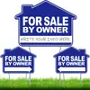 Señalización transfronteriza conjunto de señales de venta de bienes raíces Flecha Casa Ventas Información de Contacto de Ventas enchufe de tierra para patio